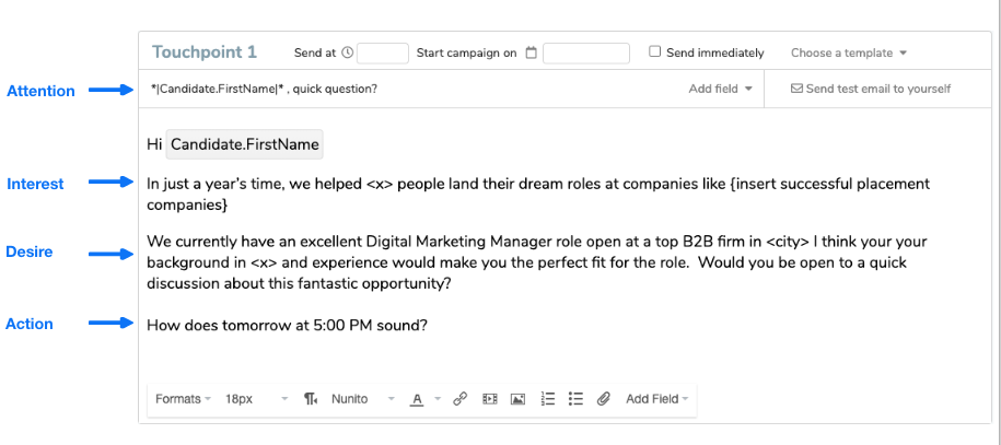 recruiting email template