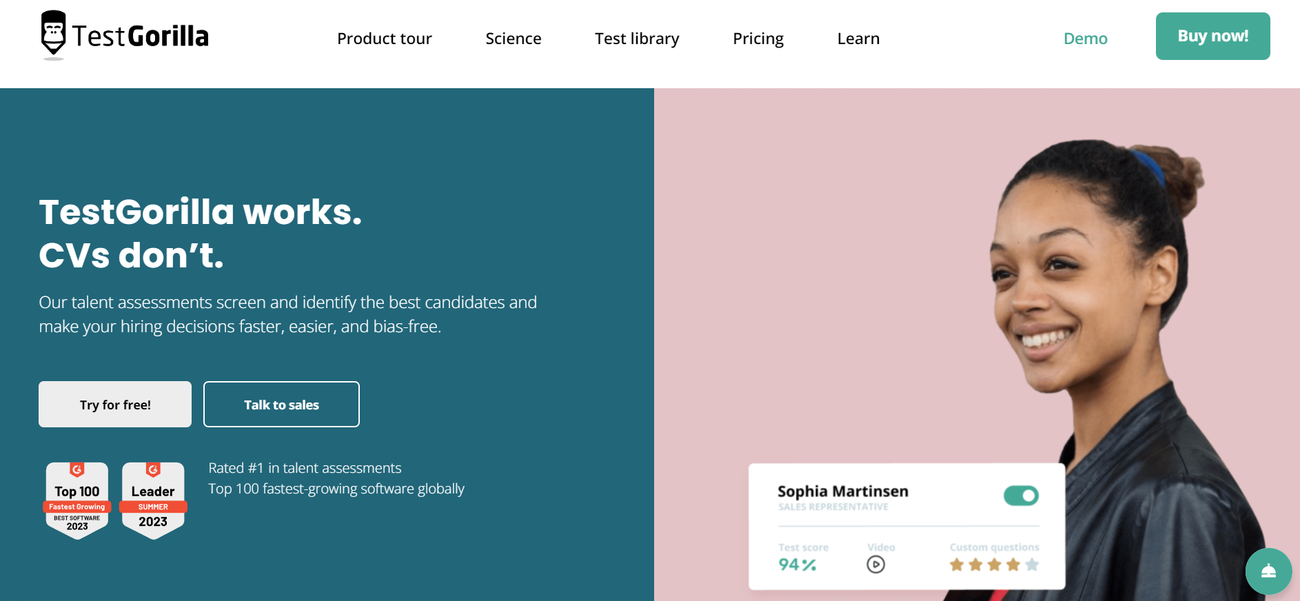 testgorilla talent assessment tool