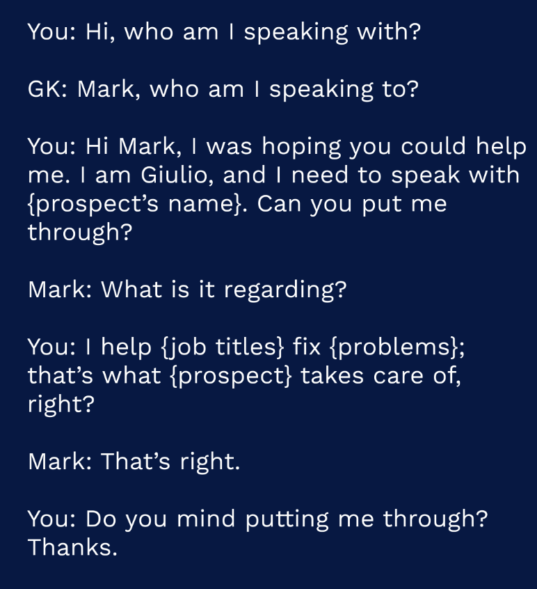 Cold calling to get recruiting clients