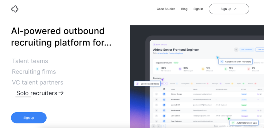 recruiting tools sourcing