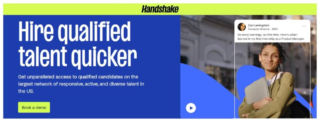 Handshake-Best job posting site for fresh graduates