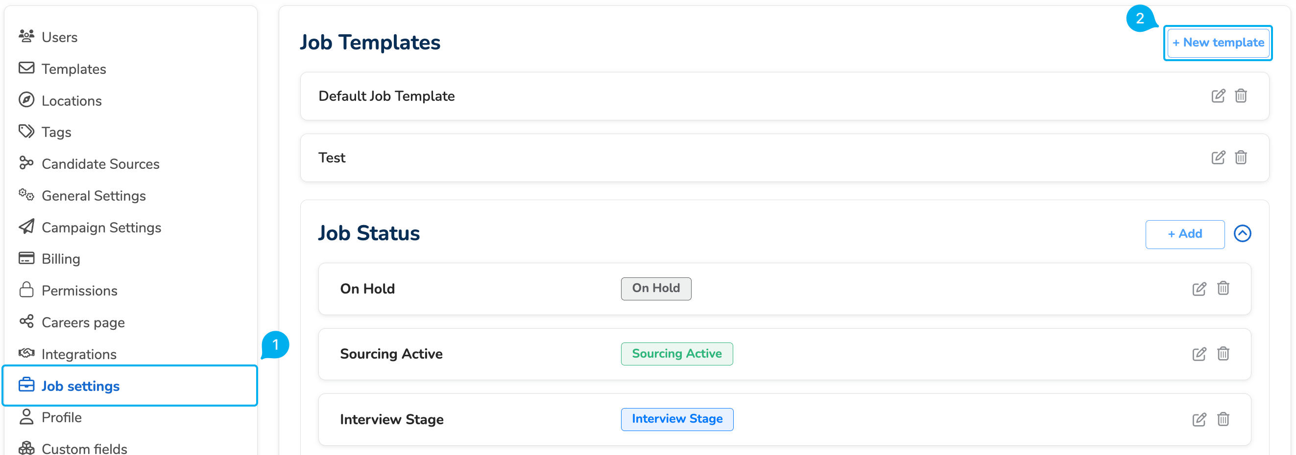 create hiring pipeline template
