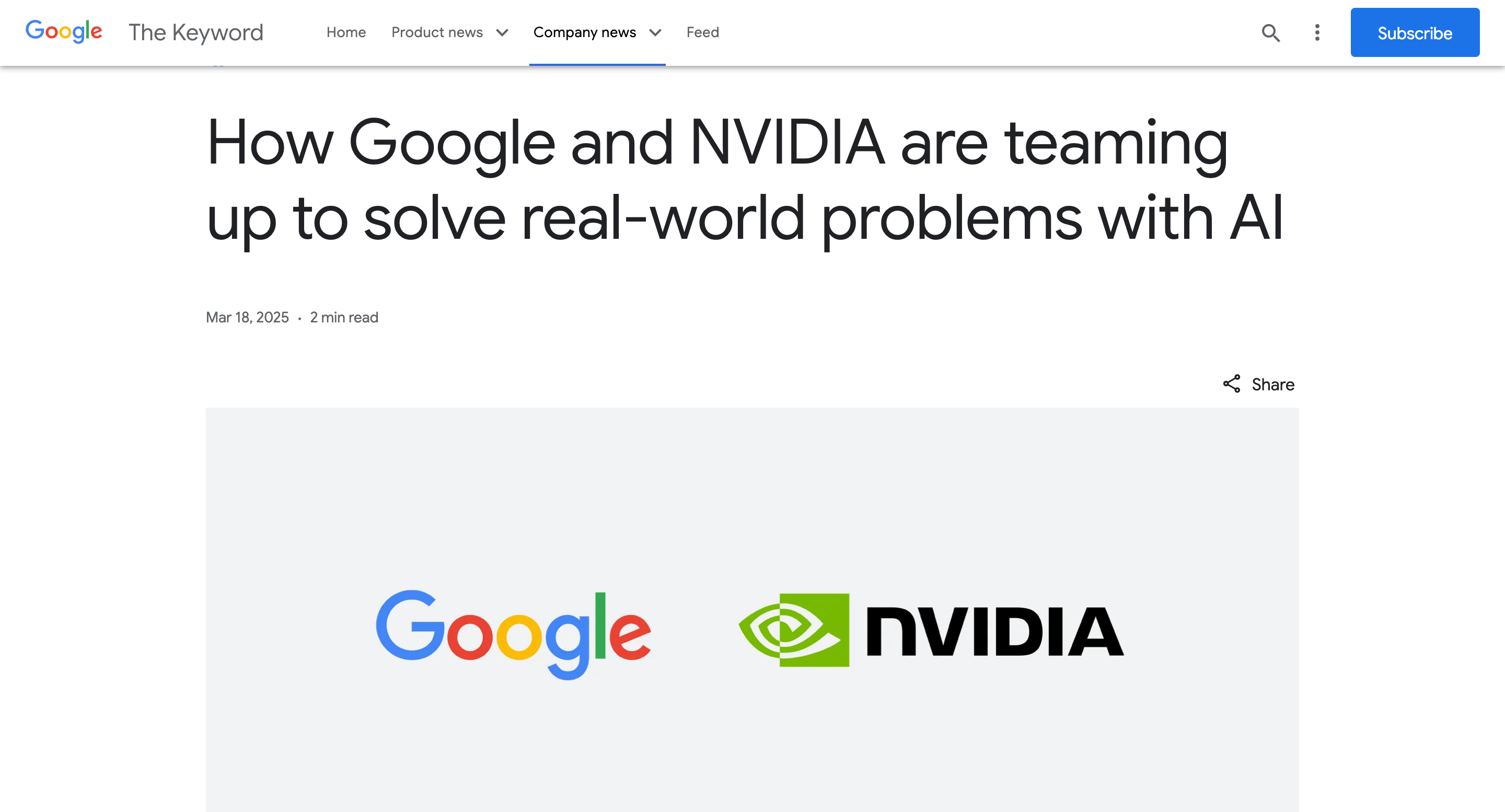 google thought leadership example