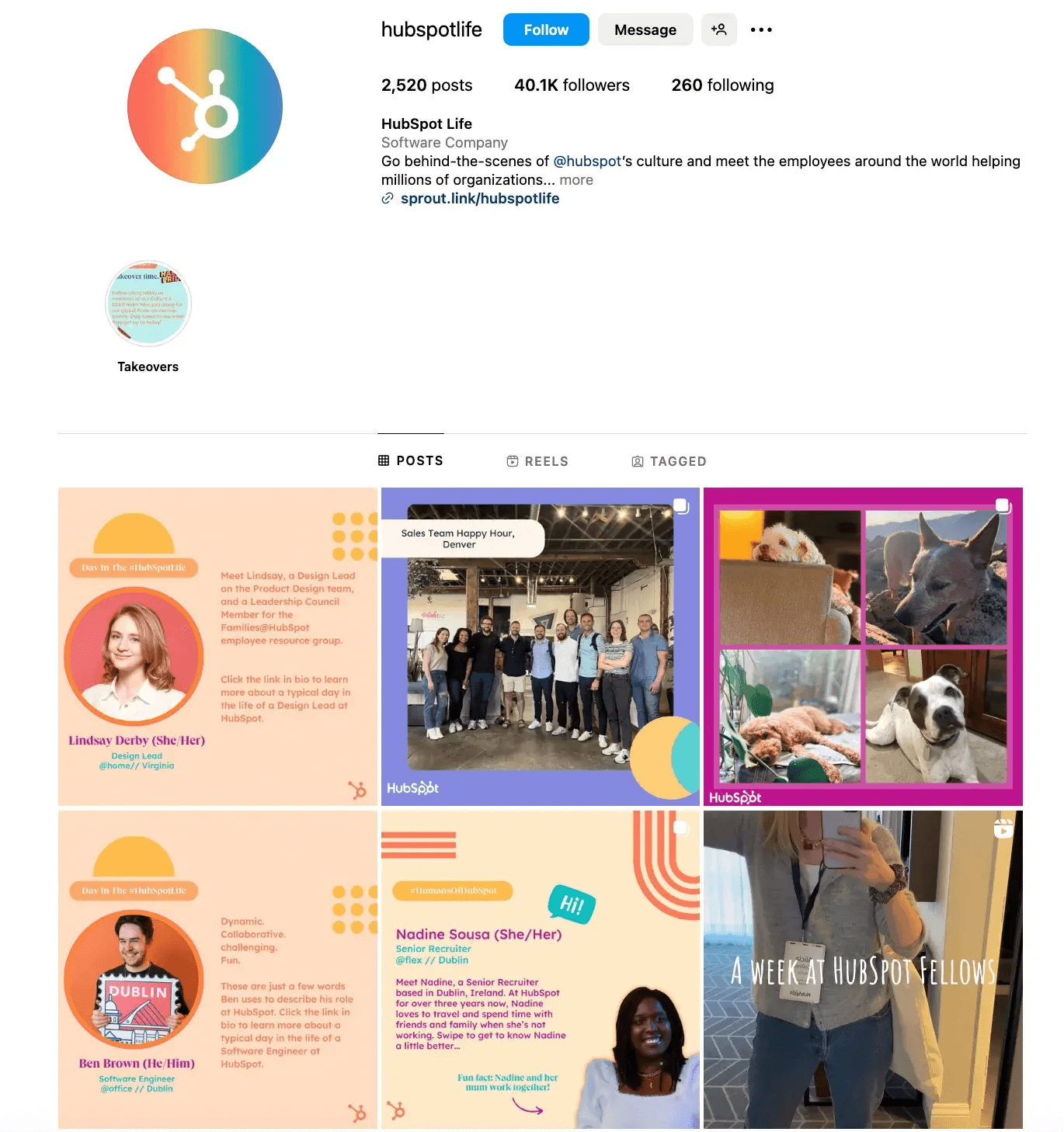 hubspotlife instagram feed 