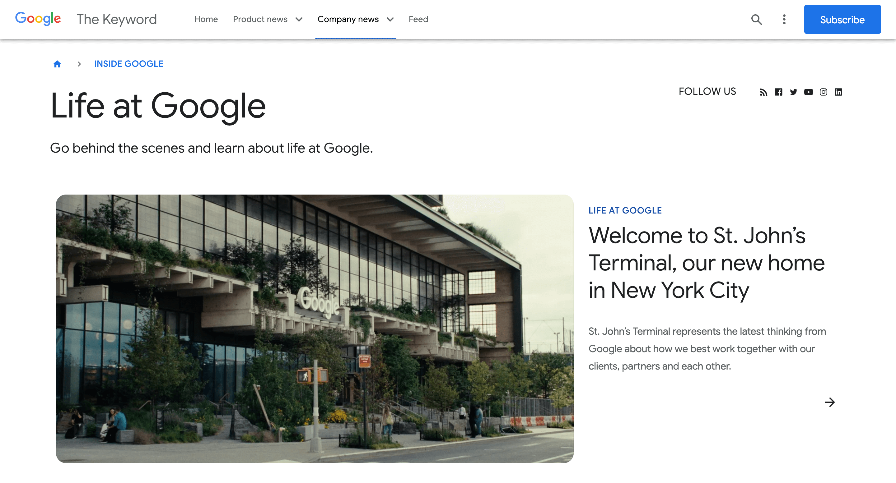 inside google example